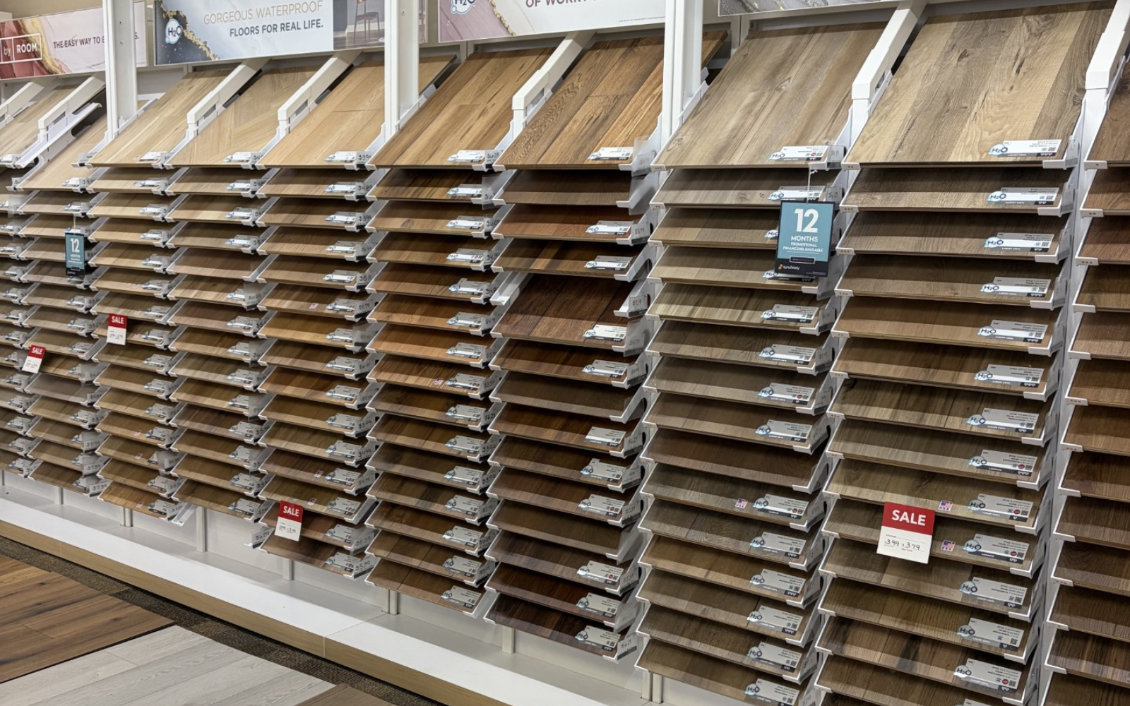 hardwood flooring showroom in WI